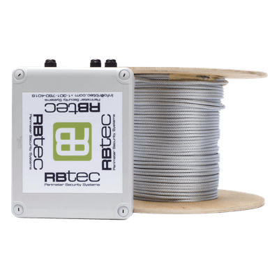 Cable Sensor Perimetral / 152 m (498.7 ft) / 1 Zona / Malla de Acero Inoxidable / Filtración Anti-Viento / IP66 NEMA 4X / 12-24 VCC IROC-1Z-500-V2 RBTEC