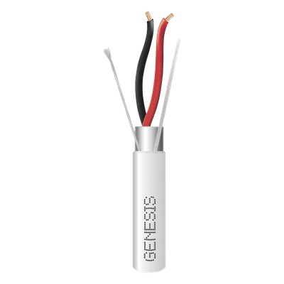 Cable para Alarma / 2x16 AWG / Blindado / Plenum / 152 m (498.7 ft) / ETL / Blanco 3221-5012 GENESIS