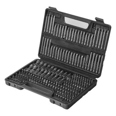 Juego de Puntas para Taladro / 208 Piezas / Entrada Hexagonal 1/4" / Acero Cr-V / Soporte Magnético con Liberación Rápida / Extensor Incluido / Estuche Organizador