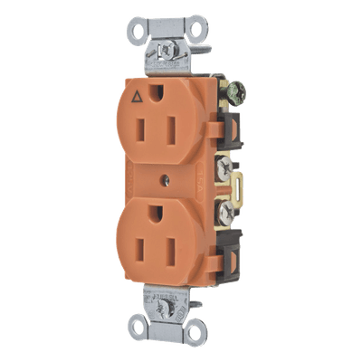 Contacto Dúplex / 15A 125V / 2 Polos 3 Hilos / NEMA 5-15R / Grado Comercial / Nylon / -40°C a 75°C HUB-IG-5252 HUBBELL
