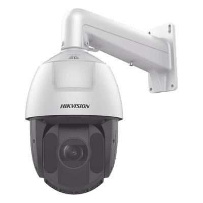 PTZ IP 4 Megapixel / 25X Zoom / 150 mts IR / DARKFIGHTER / ACUSENSE (Evita Falsas Alarmas) / Exterior IP66 / WDR 120 dB / PoE+ / Alarmas y Audio I/O / Micro SD / Metal / 24 VCA DS-2DE5425IW-AE(T5) HIKVISION