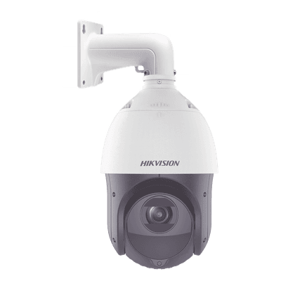 PTZ IP 4 Megapixel / 15X Zoom / 100 mts IR / Exterior IP66 / DARKFIGHTER / ACUSENSE (Evita Falsas Alarmas) / Detección Facial / WDR 120 dB / Entrada y Salida de Audio y Alarmas / HLC / EIS / PoE+ / MicroSD DS-2DE4415IW-DE(T5) HIKVISION