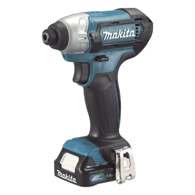 Atornillador de Impacto / Entrada Hexagonal 1/4" / 2 Baterías 12V 1.5Ah / 220 RPM / 6.0 N.m TD1-10D-WYE MAKITA