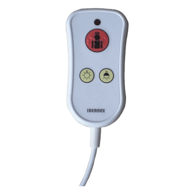 Pulsador de Cama Multifunción / IP67 / Botón Alarma / Control Luz / Cable Ignífugo 2m (6.5ft) / Conector DIN 7 Pines NX0883 IBERNEX