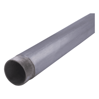 Tubo Conduit Cédula 40 / 1 1/4" (35 mm) / 3.20 m (10.5 ft) / Acero Galvanizado / Sin Cople / NPSM JUC40114TUB JUPITER