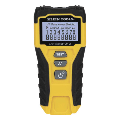 Tester de Cable LAN / Pantalla LCD Retroiluminada / Detección de Fallas Múltiples / Generador de Tono / Cat3 a Cat7 / Blindaje y No Blindaje VDV526200 KLEIN TOOLS