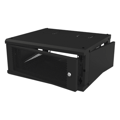 Gabinete de Pared Fijo, Con 4 Unidades de Rack, de 19 in, Fabricado en Acero, Puerta Perforada. SR-1904-GFP-VR2 LINKEDPRO BY EPCOM