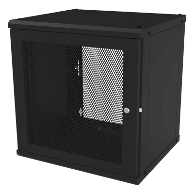 Gabinete de Pared Fijo / 12U / Puerta Perforada / 66 kg Carga / 1.97 x 2.04 x 1.72 pies SR-1912-GFP-VR2 LINKEDPRO BY EPCOM
