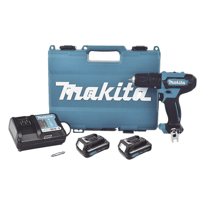 Taladro Percutor Inalámbrico / 12V / 3/8 pulg / 0-450 0-1700 RPM / 2 Velocidades / 1.5 Ah Li-Ion / 193 mm / 0.63 pies HP-333-DWYE MAKITA