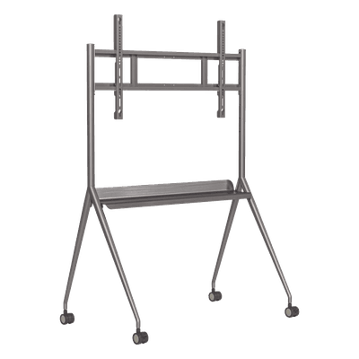 Soporte de Piso Móvil para Pantalla / 55" a 75" / VESA hasta 600 x 400 mm / Carga 85 kg / Estructura Metálica 20 kg