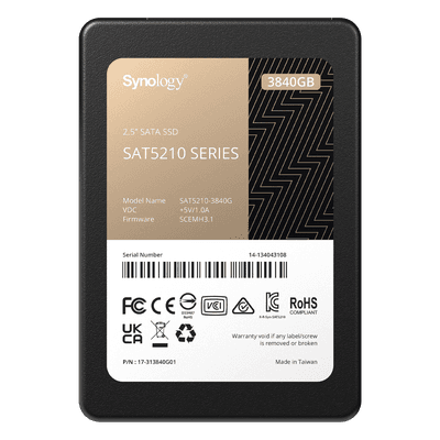 3840 GB SSD , diseñada para Synology NAS SAT52103840G SYNOLOGY