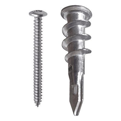 Taquete Metálico Autoperforable / Zinc / 22 kg Capacidad / 8 x 1 1/4" / Paneles de Yeso TPD-ZINC THORSMAN