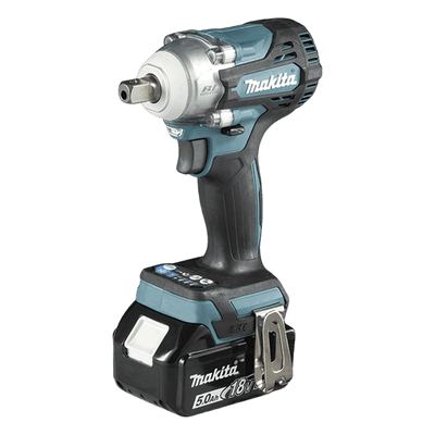 Llave de Impacto BL / 1/2" / 18 V 5.0 Ah LXT / 330 Nm / 144 mm / 4 Velocidades / 2 Baterías / Cargador Rápido / Maletín DTW-301-RTJ MAKITA