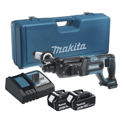 Rotomartillo Inalámbrico / 18V / SDS Plus / 3 Modos de Trabajo / 1,100 Rpm / 4,000 Ipm / 1.9 J / Perforación 20 mm (13/16") en Concreto DHR241RFE MAKITA