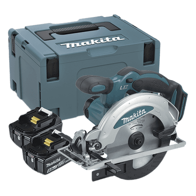 Sierra Circular Inalámbrica de 18V, Diámetro de Disco 6-1/2in, 3700 Rpm , Incluye 2 Baterías Li-Ion de 3.0 Ah, Cargador y Maletín. DSS611RFE MAKITA