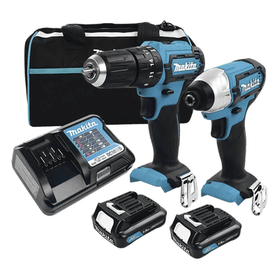 Kit Rotomartillo y Atornillador de Impacto / 18V Li-Ion / 2 Baterías 1.5 Ah / Carga 22 min / Sistema LXT DLX2131SY MAKITA