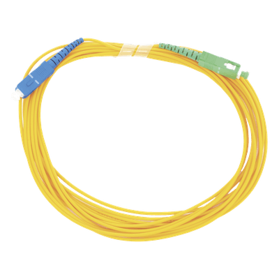Jumper de Fibra Óptica / Monomodo OS2 G.652D / SC/UPC-SC/APC / Simplex 2mm / 5 m (16.40 ft) / PVC Amarillo LP-FO-SCU-SCA-05 LINKEDPRO BY EPCOM