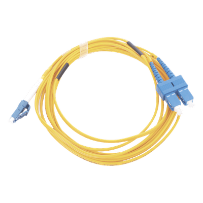 Jumper de Fibra Óptica / Monomodo 9/125 / LC/UPC-SC/UPC / Dúplex / PVC 2.0 mm / 3 m (9.84 ft) / Amarillo LP-FO-D-LCU-SCU-03 LINKEDPRO BY EPCOM