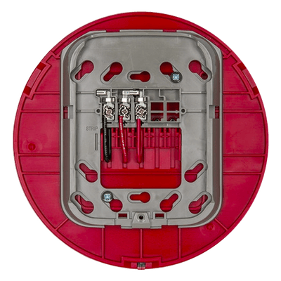Base AV inalámbrica direccionable / Montaje en techo / Color rojo / Red malla Clase A / Serie L System Sensor / Paneles ES-200X, MS-9600 WAV-CRL FIRE-LITE