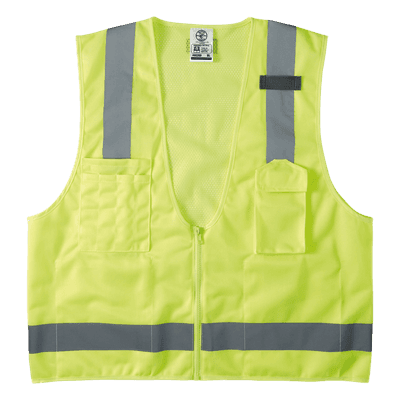 Chaleco de seguridad reflectante / Talla XL / ANSI/ISEA 107-2015 Tipo R Clase 2 / Pecho 44''-50'' (111,8-127 cm) / Amarillo alta visibilidad 60268 KLEIN TOOLS