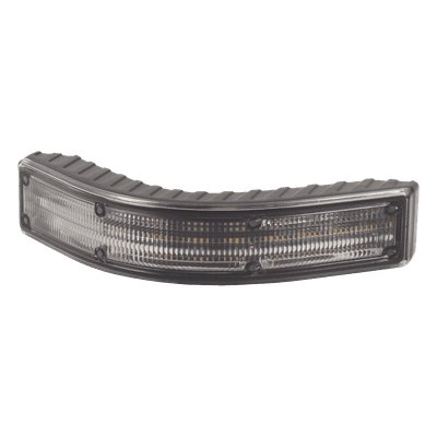 Luz Auxiliar Esquinera LED / 270° Ámbar / Doble Color Ámbar/Blanco / 69 Patrones / 12-24 VCC / IP69K / SAE Clase 1 ED5101CAW ECCO