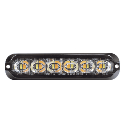 Luz de Advertencia Direccional LED Flexible / 12 LED Dual Color / Montaje Curvo 120° / IP69K / 12-24V / SAE Clase I/II ED3794AW ECCO