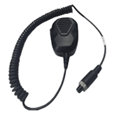 Micrófono de Solapa para DVR Móvil / Audio Bidireccional / Cable 2 m (6.6 ft) / Conector de Aviación / Operación PTT / -20°C a 70°C