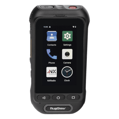 Radio PoC LTE / Altavoz 2W 105 dB / 3GPP Mission-Critical PTT / IP68 y MIL-STD-810H / Batería Extraíble 3000 mAh / 197 g / Multi APN RG360 RUGGEAR
