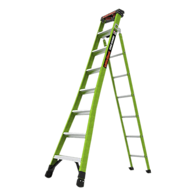 Escalera Combinada 3 en 1 / Fibra de Vidrio / 2.44 m (8 ft) / Capacidad 170 kg (375 lb) / Almohadilla Giratoria / No Conductora KING-KOMBO2-8IAAC Little Giant Ladder Systems