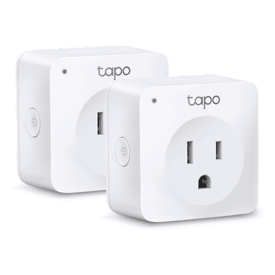 Enchufe Inteligente Wi-Fi / Control Remoto / Programación y Temporizador / 10 A (1200 W) / 2.4 GHz / Diseño Compacto TAPOP100-2P TP-LINK