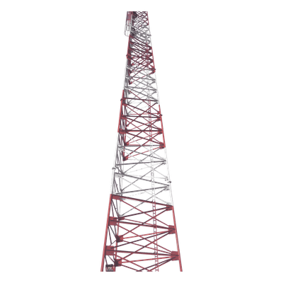 Torre Autosoportada Tubular / Uso Pesado / 30 m (98.4 ft) / Galvanizado Inmersión en Caliente / Viento 200 km/h / 5 Secciones 6 m STAT-30M-BF SYSCOM TOWERS