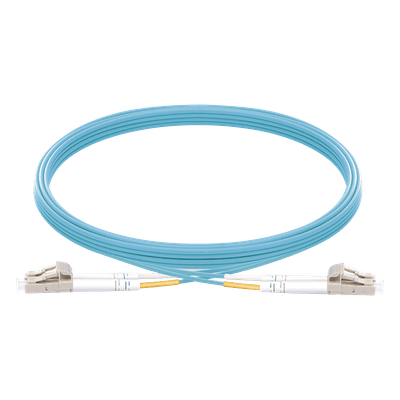 Jumper de Fibra Óptica / OM3 50/125 / LC-LC Dúplex / OFNR Riser / 2.0 mm / 5 m (16.40 ft) / Aqua LP-FOM3-LCLC-R05 LINKEDPRO BY EPCOM