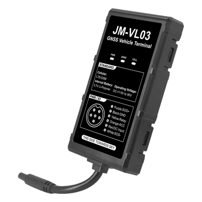 Localizador vehicular 4G LTE / 9-90V / Antena GPS avanzada / Batería 60mAh / Kit con relevador y licencia anual VL03KIT JIMIIOT