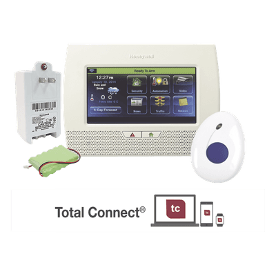 Panel de alarma / pantalla táctil color 7" / Wi-Fi y Z-Wave / AlarmNet y Total Connect / botón de pánico con detección de caídas L7000-LAS-FALL HONEYWELL HOME RESIDEO