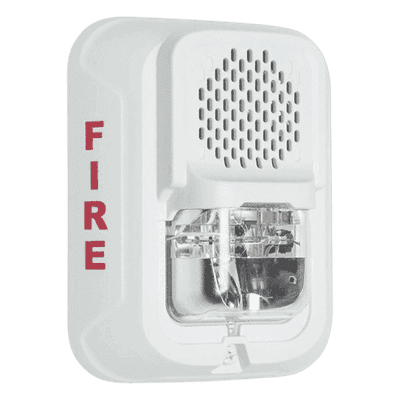 Sirena de Baja Frecuencia con Estroboscopio / 520 Hz / 7 Niveles de Candela / 2 Hilos / Montaje en Muro P2WL-LF SYSTEM SENSOR