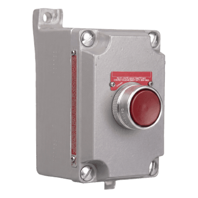 Estación de Control / Pulsador Momentáneo NC / 10 A / 50-60 Hz / Áreas Clasificadas Clase I y II / Conduit 3/4' / -50 a 40 °C HUB-XCS-2B2 HUBBELL KILLARK