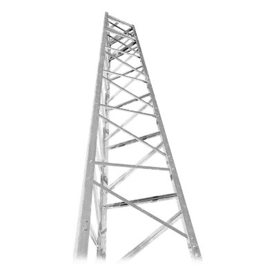 Torre Autosoportada / 64 ft (19.5m) / Diseño Modular 8 ft (2.4m) / Galvanizada / Viento 100 mph (161 km/h) TRY-T64-T300-BOX Trylon