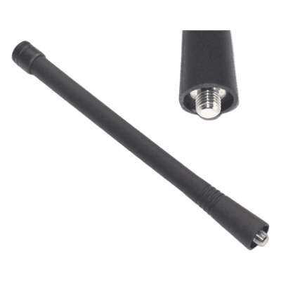 Antena Helicoidal VHF / 136-174 MHz / 50 Ohmios / Omnidireccional / Conector Rosca Monopolo / 170 mm (6.7 in)