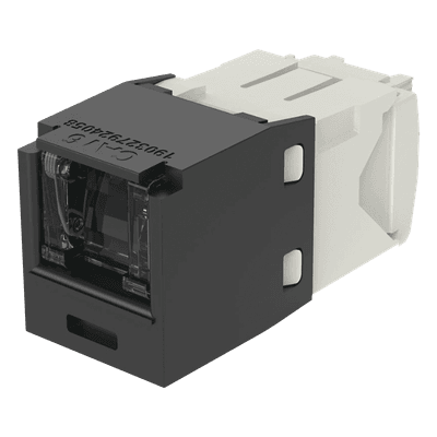 Conector Jack RJ45 / Categoría 6 / 8 Posiciones 8 Cables / Terminación TG Sin Impacto / -10°C a 65°C / Color Negro CJH688TGBL PANDUIT