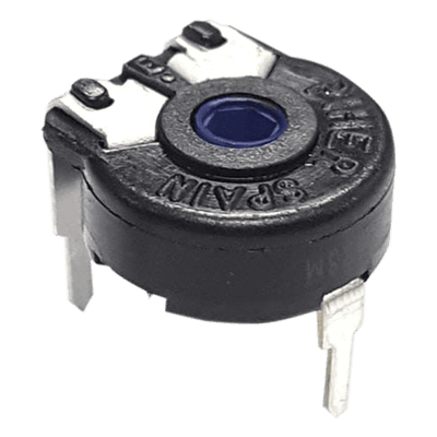 Potenciómetro de Carbón / 50 kΩ / 0.15 W / 10 mm / Montaje Horizontal / Ajuste Vertical / IP54 531-PT10V-50K-S SYSCOM