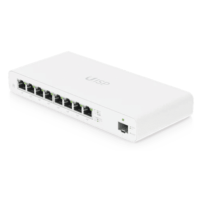 Router Gigabit / 8 Puertos PoE Pasivo 27V / 1 Puerto SFP / NAT 1 Gbps / 110W Total / OSPF y Firewall UISP-R UBIQUITI