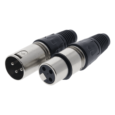 Kit Conector XLR / Macho + Hembra / Cable 3.5-8.0 mm / 16 A por Contacto / Soldadura / -30 °C a +80 °C EP-XLRKIT EPCOM PROAUDIO