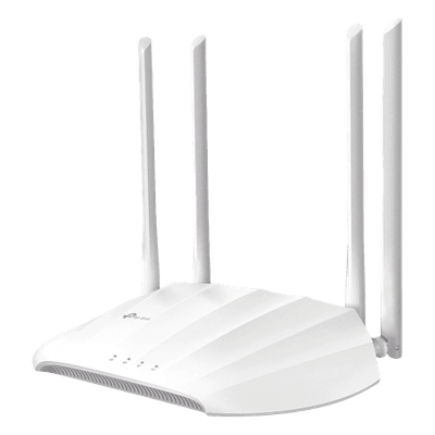 Router Inalámbrico WISP, 2.4 GHz, 300 Mbps, 3 antenas externas omnidireccional 5 dBi, 4 Puertos LAN 10/100 Mbps, 1 Puerto WAN 10/100 Mbps, IPTV, IPV6 TL-WA1201 TP-LINK