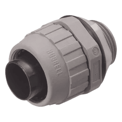 Conector Recto / Nylon 1/2" / Tubería Liquidtight Polytuff / UL94 / 2.14" x 1.30" HUB-P050-NG-YA HUBBELL