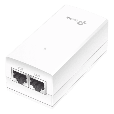 Inyector PoE Pasivo / 24V 12W / 2 puertos Gigabit / Montaje en pared / Plug and Play