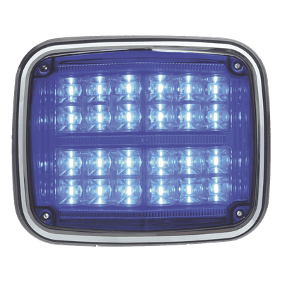 Luz de Advertencia LED / 24 LEDs / 11 Patrones Programables / IP67 / 12-30 VCC / 24 W / Policarbonato