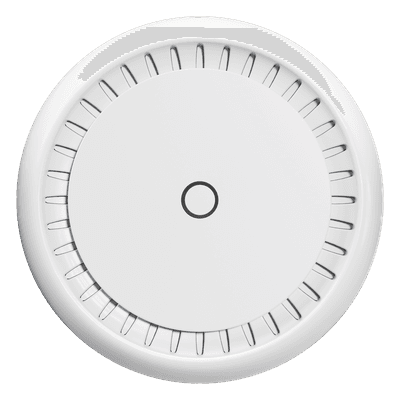 Punto de Acceso / Doble Banda 802.11ac / AC1200 / Antena Alta Ganancia 6 dBi / 2 Puertos Gigabit / PoE 802.3af/at / Montaje Techo o Pared RBCAPGI-5ACD2ND-XL MIKROTIK