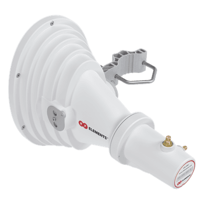 Antena Sectorial Horn / 45° Asimétrica / 17 dBi / 4.9-6.4 GHz / RP-SMA / Sin Lóbulos Laterales