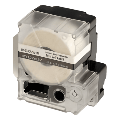 Casete de Etiquetas Autolaminadas / Rotación 360° / Cat 6 FTP y Cat 6a/10Gig / AWG 8-4 / 75 Unidades / 2.25 in Largo R100X225V1M PANDUIT