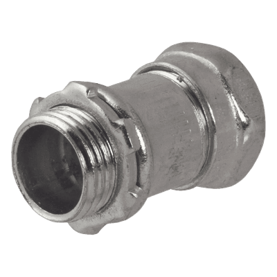 Conector Recto Compresión / Acero Galvanizado / 3/4 in / Pared Delgada 10 mm (0.394 in) / Compacto HUB-2903 HUBBELL